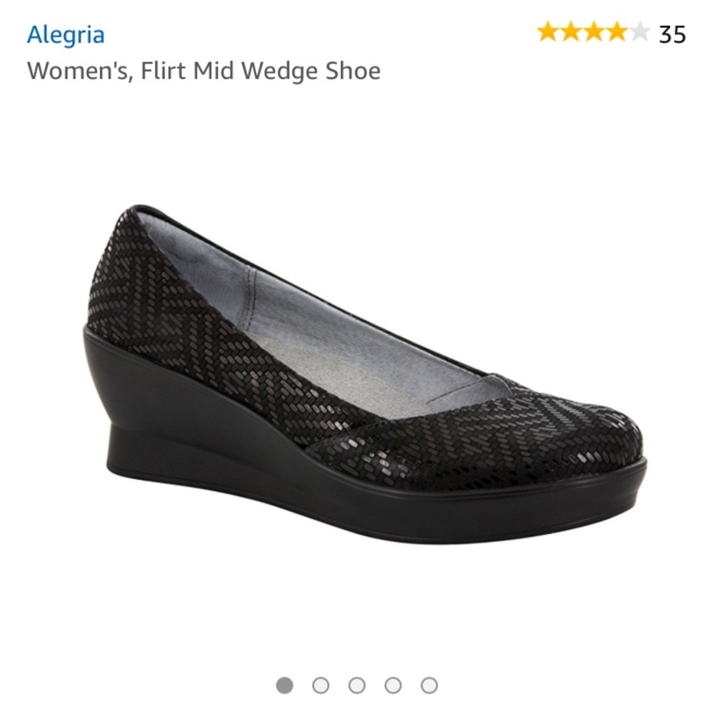 Alegria Women’s Mid Wedge shoe size 10 (40)